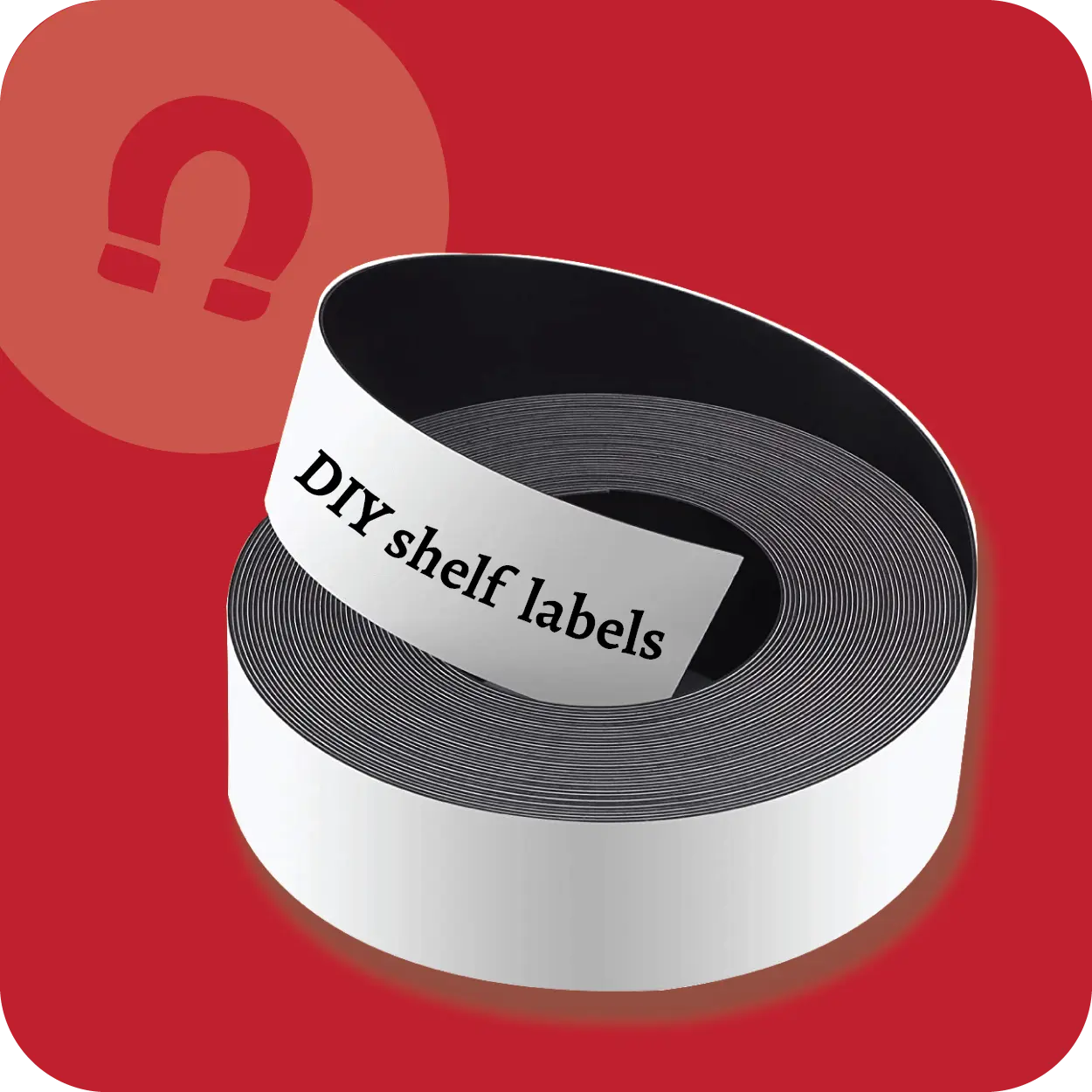 Shelf & Pallet Racking Label Roll 25mm x 30m (0.85mm)